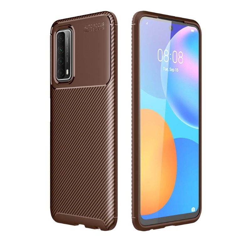 Hoesje voor Huawei P Smart 2021 Koolstofvezeleffect