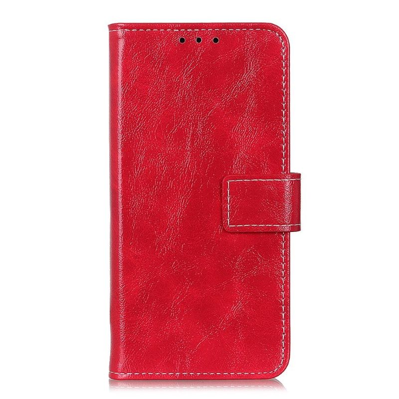 Leren Hoesje voor Huawei P Smart 2021 Bescherming Luxe Stiksels Met Leereffect