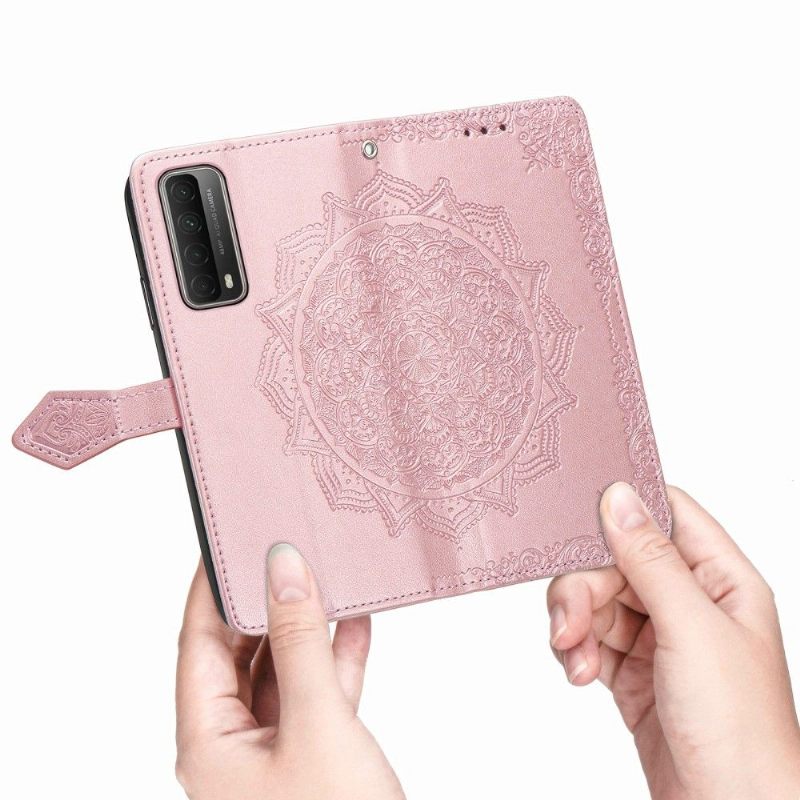 Leren Hoesje voor Huawei P Smart 2021 Bescherming Mandala-kaarthouder