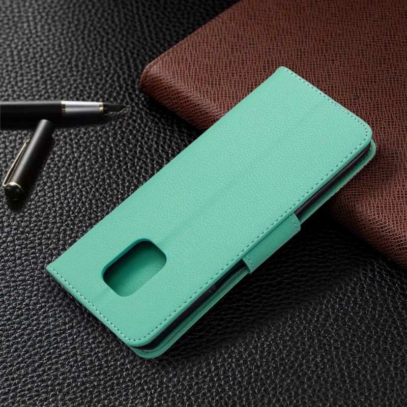 Case voor Xiaomi Redmi Note 9S / Redmi Note 9 Pro Folio-hoesje Generfd Leereffect