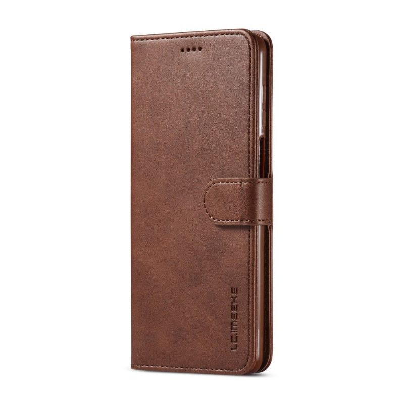 Case voor Xiaomi Redmi Note 9S / Redmi Note 9 Pro Folio-hoesje Ledereffect Lc.imeeke