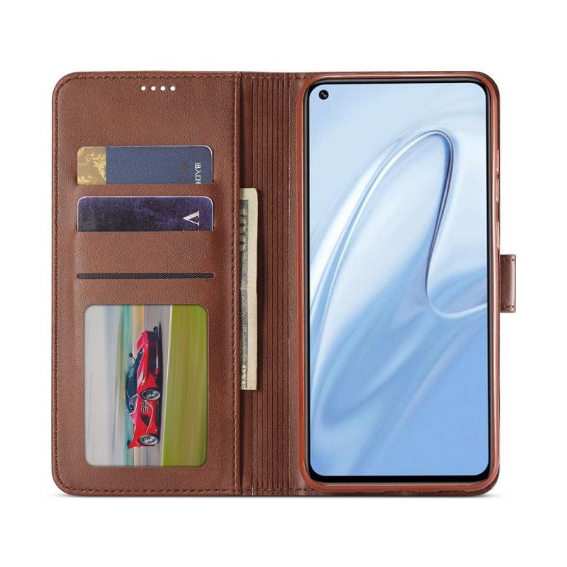 Case voor Xiaomi Redmi Note 9S / Redmi Note 9 Pro Folio-hoesje Ledereffect Lc.imeeke