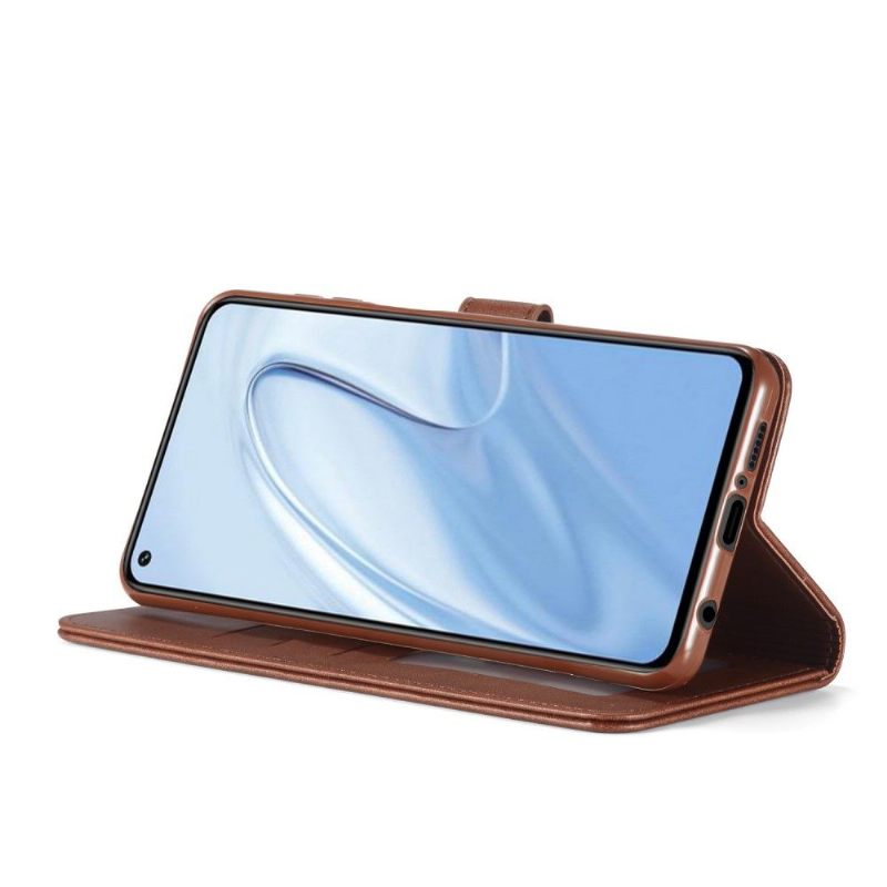 Case voor Xiaomi Redmi Note 9S / Redmi Note 9 Pro Folio-hoesje Ledereffect Lc.imeeke