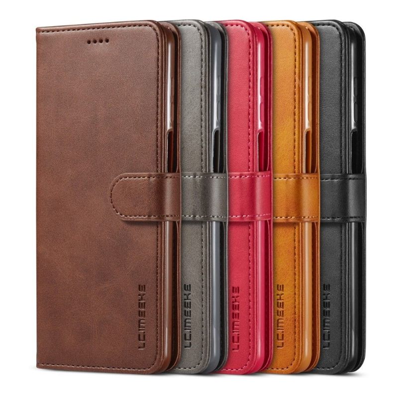 Case voor Xiaomi Redmi Note 9S / Redmi Note 9 Pro Folio-hoesje Ledereffect Lc.imeeke