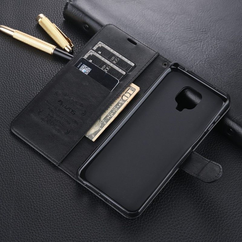 Flip Case voor Xiaomi Redmi Note 9S / Redmi Note 9 Pro Azns Retro Leder Effect