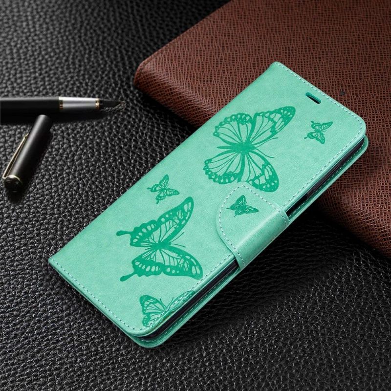 Flip Case voor Xiaomi Redmi Note 9S / Redmi Note 9 Pro Ondersteuningsfunctie Vlinders