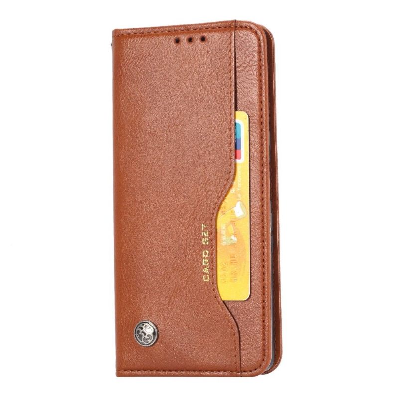 Folio-hoesje voor Xiaomi Redmi Note 9S / Redmi Note 9 Pro Anti-fall Kaarthouder Stand Case