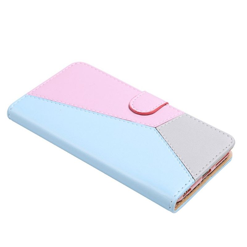 Folio-hoesje voor Xiaomi Redmi Note 9S / Redmi Note 9 Pro Driekleurige Naden