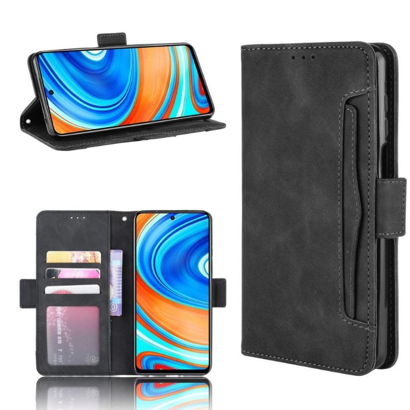 Folio-hoesje voor Xiaomi Redmi Note 9S / Redmi Note 9 Pro Ledereffect Met Kaarthouder