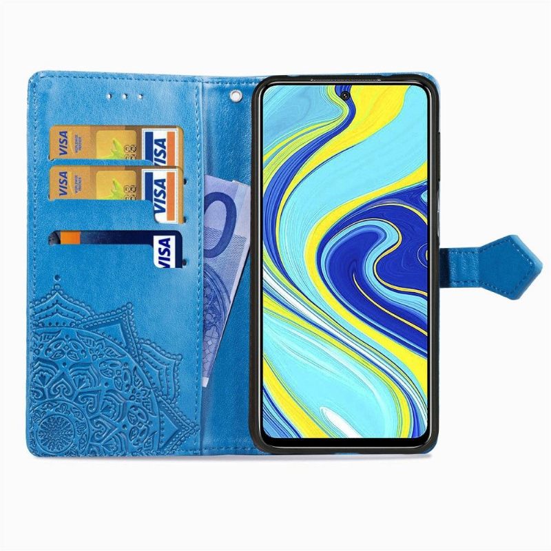 Folio-hoesje voor Xiaomi Redmi Note 9S / Redmi Note 9 Pro Mandala-kaarthouder