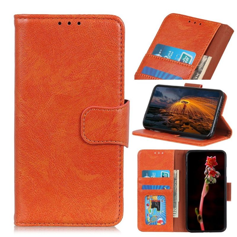 Folio-hoesje voor Xiaomi Redmi Note 9S / Redmi Note 9 Pro Verouderde Lederen Stijl