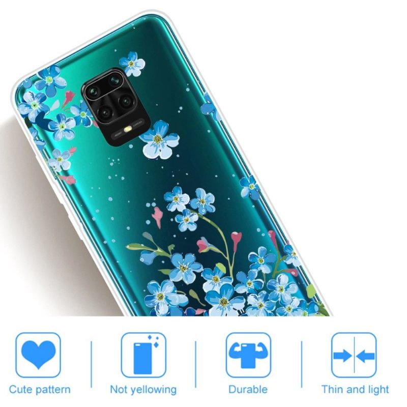 Telefoonhoesje voor Xiaomi Redmi Note 9S / Redmi Note 9 Pro Bescherming Limoniumbloem