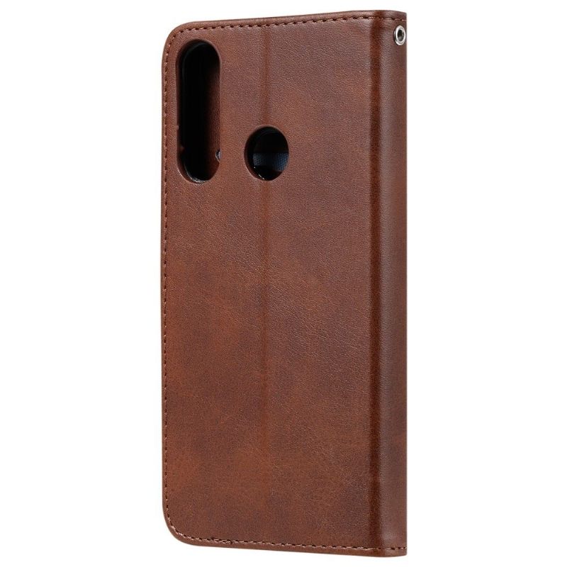 Flip Case voor Huawei Y6p Ondersteuningsfunctie Ritsvak