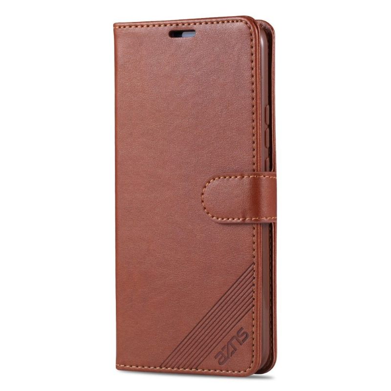 Folio-hoesje voor Huawei Y6p Azns Retro Leder Effect