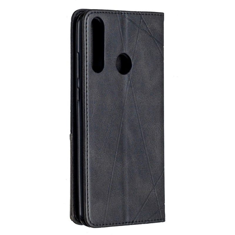 Folio-hoesje voor Huawei Y6p Célinia Style Lederen Kaarthouder