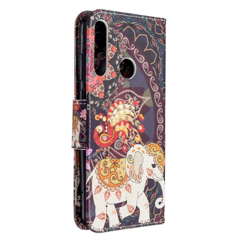 Folio-hoesje voor Huawei Y6p Indische Olifant