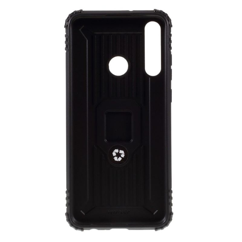 Hoesje voor Huawei Y6p Carbon Look Met Steunring