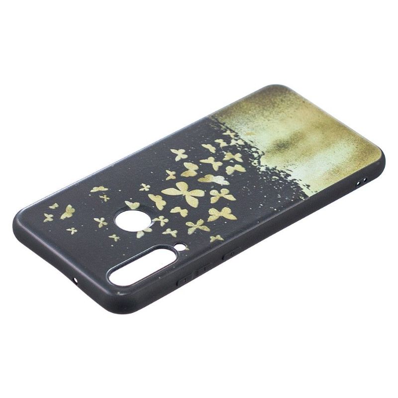 Hoesje voor Huawei Y6p Gouden Vlinders