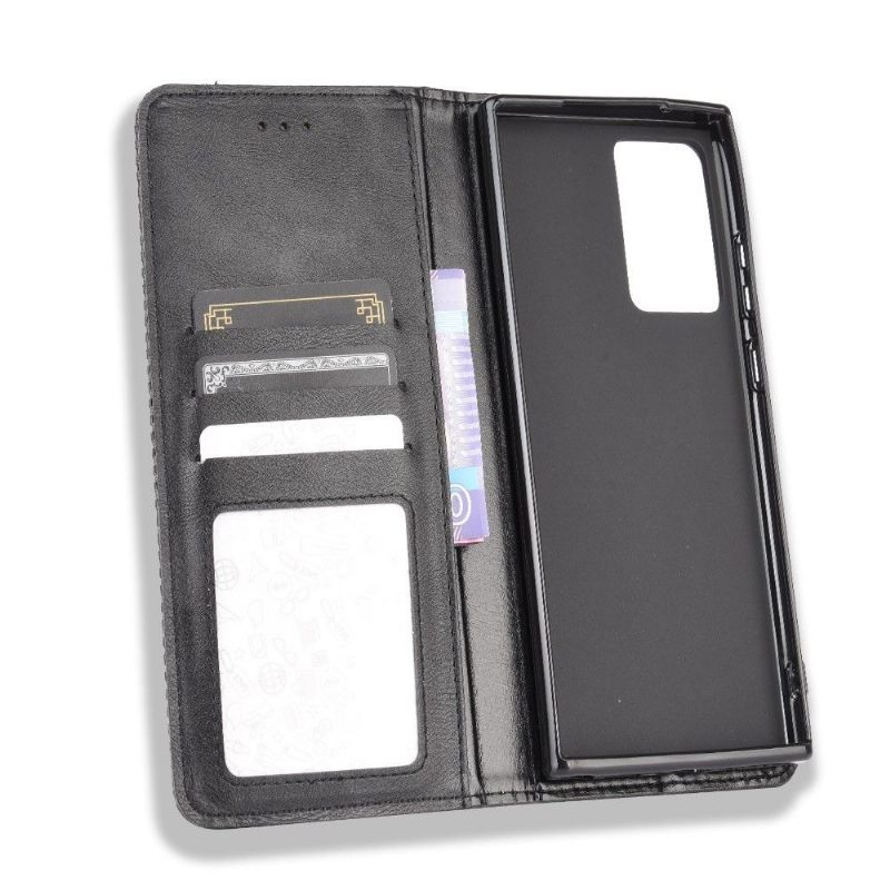 Case voor Samsung Galaxy Note 20 Bescherming Leer In Cirénius-stijl