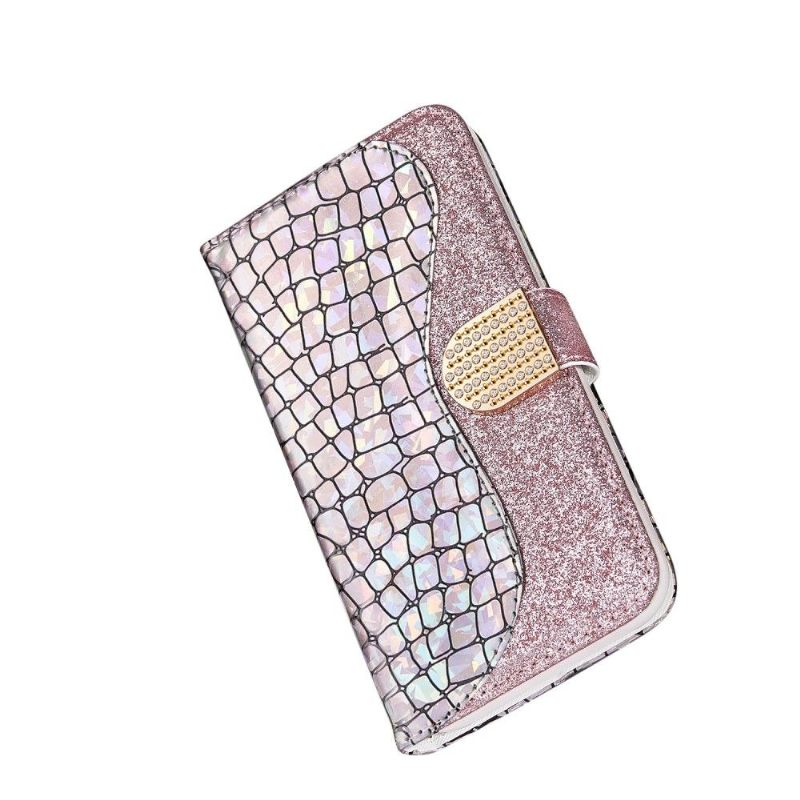 Cover voor Samsung Galaxy Note 20 Anti-fall Glamour Met Krokodilleneffect