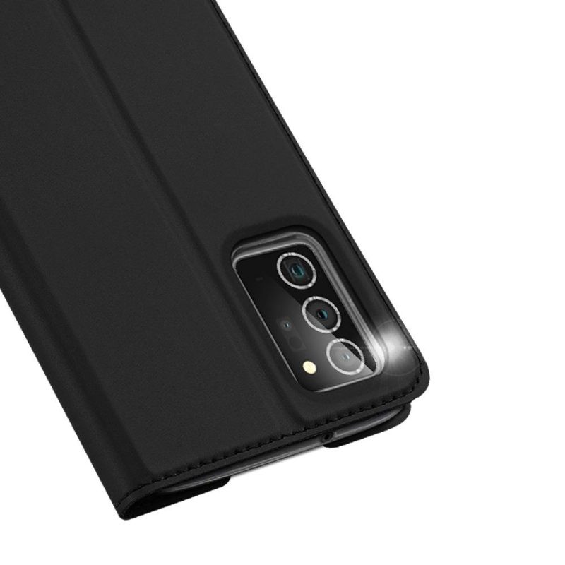 Flip Case voor Samsung Galaxy Note 20 Satijnen Coating