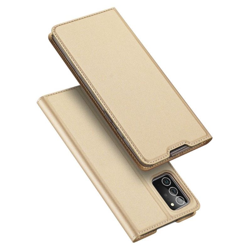 Flip Case voor Samsung Galaxy Note 20 Satijnen Coating