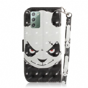 Folio-hoesje voor Samsung Galaxy Note 20 Anti-fall Boze Panda