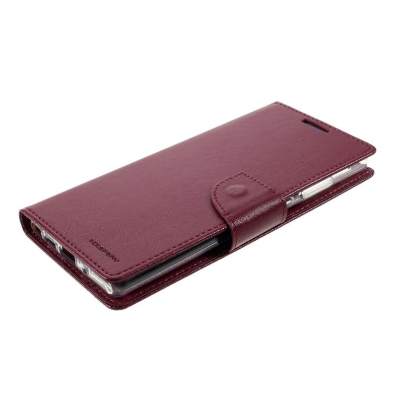 Folio-hoesje voor Samsung Galaxy Note 20 Bravo Series Imitatieleer - Wijnrood