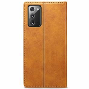 Folio-hoesje voor Samsung Galaxy Note 20 Folio Flip Style Leer