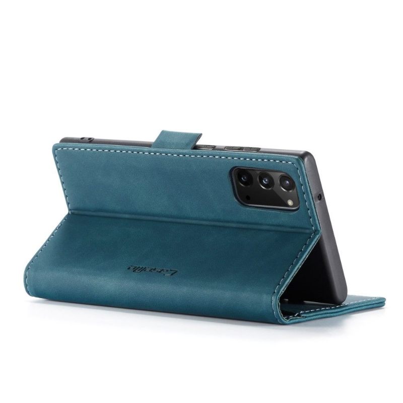 Folio-hoesje voor Samsung Galaxy Note 20 Golias Ledereffect - Groen