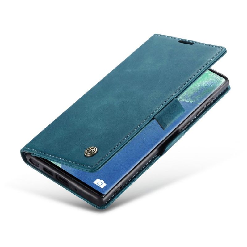 Folio-hoesje voor Samsung Galaxy Note 20 Golias Ledereffect - Groen