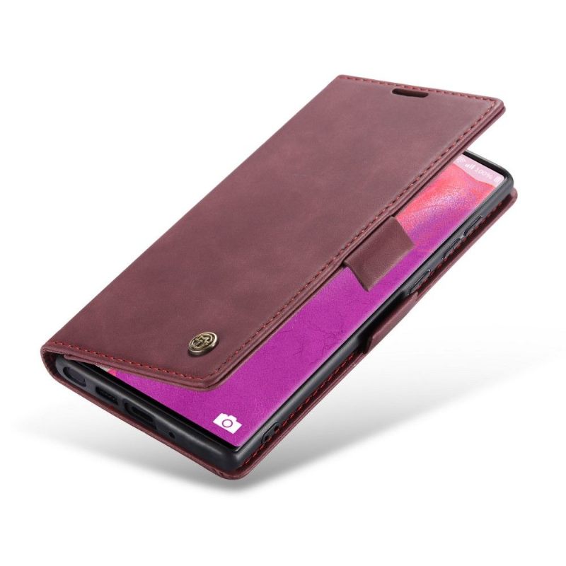 Folio-hoesje voor Samsung Galaxy Note 20 Golias Ledereffect - Wijnrood