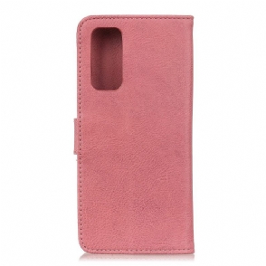 Folio-hoesje voor Samsung Galaxy Note 20 Khazneh Kunstleer Kaarthouder - Roze