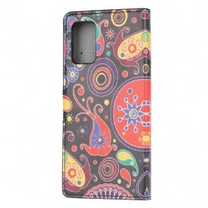 Folio-hoesje voor Samsung Galaxy Note 20 Kleurrijk Paisley