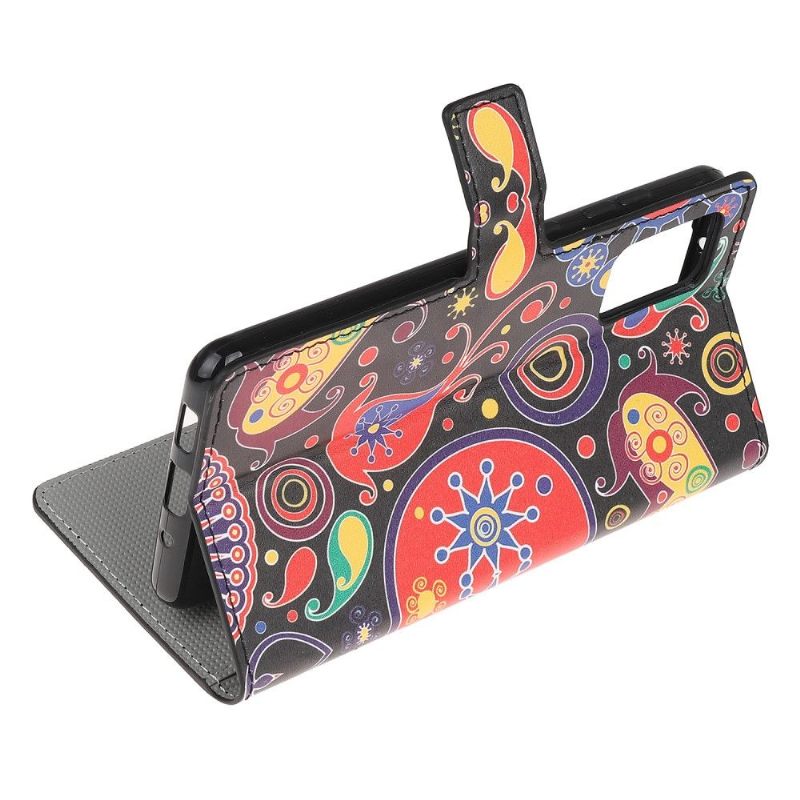 Folio-hoesje voor Samsung Galaxy Note 20 Kleurrijk Paisley