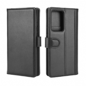 Folio-hoesje voor Samsung Galaxy Note 20 Premium Leer