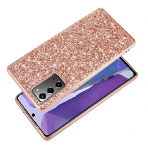 Hoesje voor Samsung Galaxy Note 20 Glamoureuze Pailletten