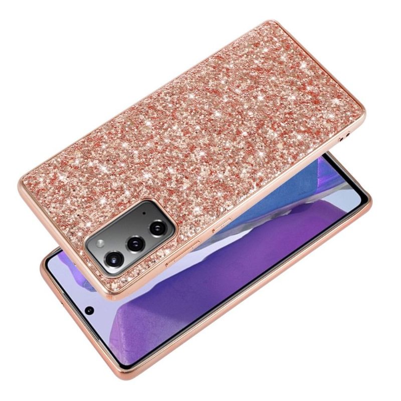 Hoesje voor Samsung Galaxy Note 20 Glamoureuze Pailletten