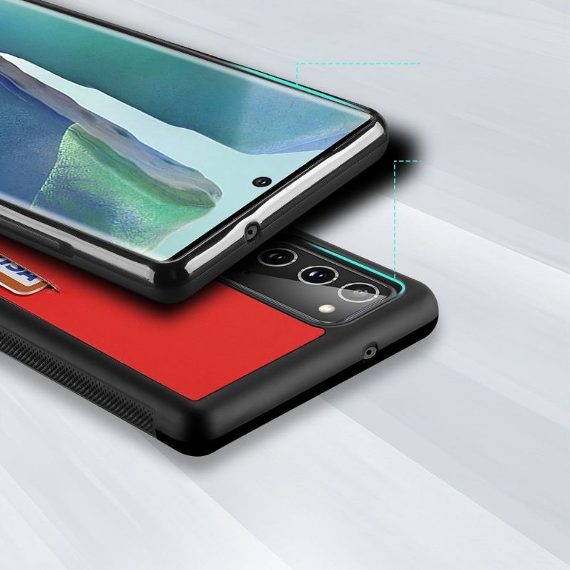 Hoesje voor Samsung Galaxy Note 20 Visitekaarthouder - Rood