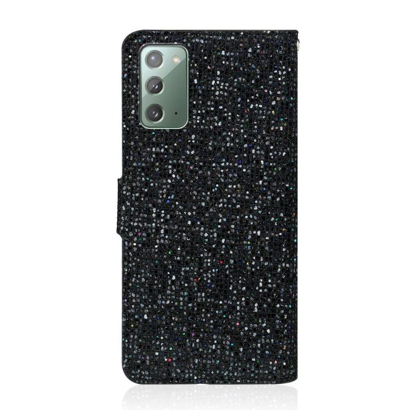 Leren Hoesje voor Samsung Galaxy Note 20 Bescherming Glitterkaarthouder