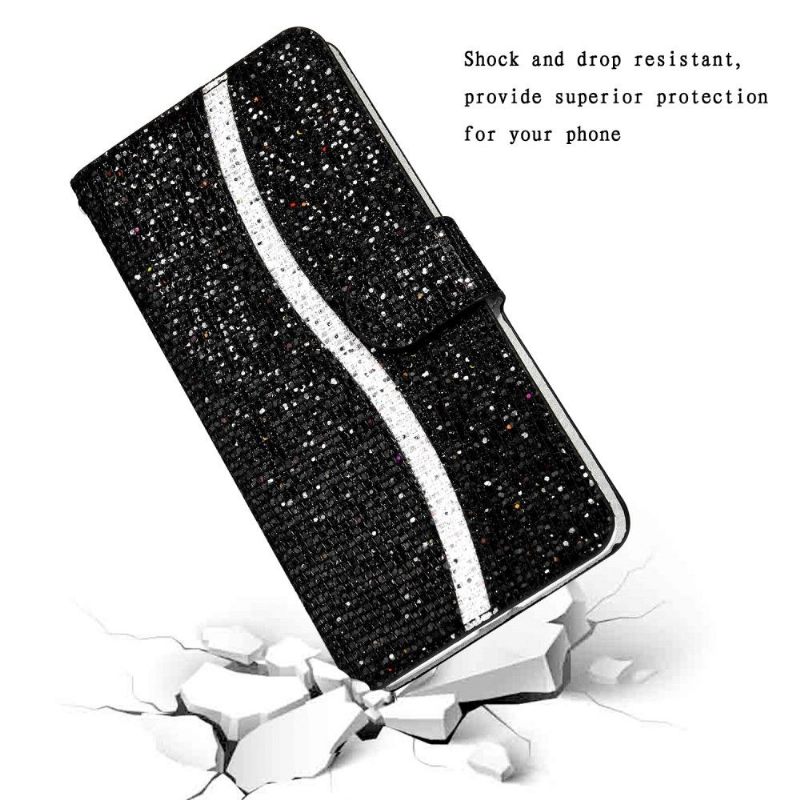 Leren Hoesje voor Samsung Galaxy Note 20 Bescherming Glitterkaarthouder