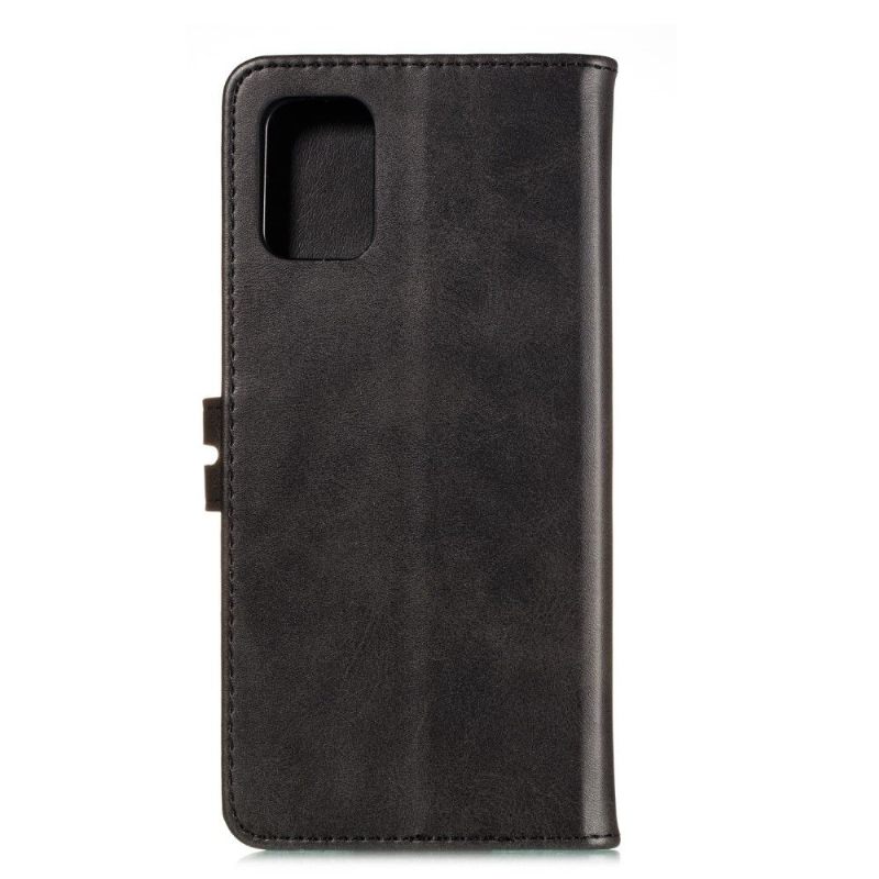 Leren Hoesje voor Samsung Galaxy Note 20 Kittenleereffect - Zwart