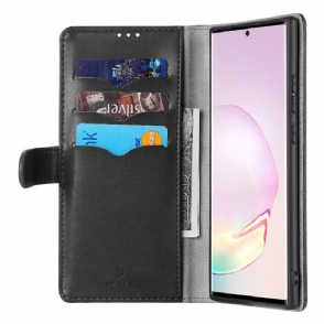 Leren Hoesje voor Samsung Galaxy Note 20 Serie Kado Kunstleer - Zwart