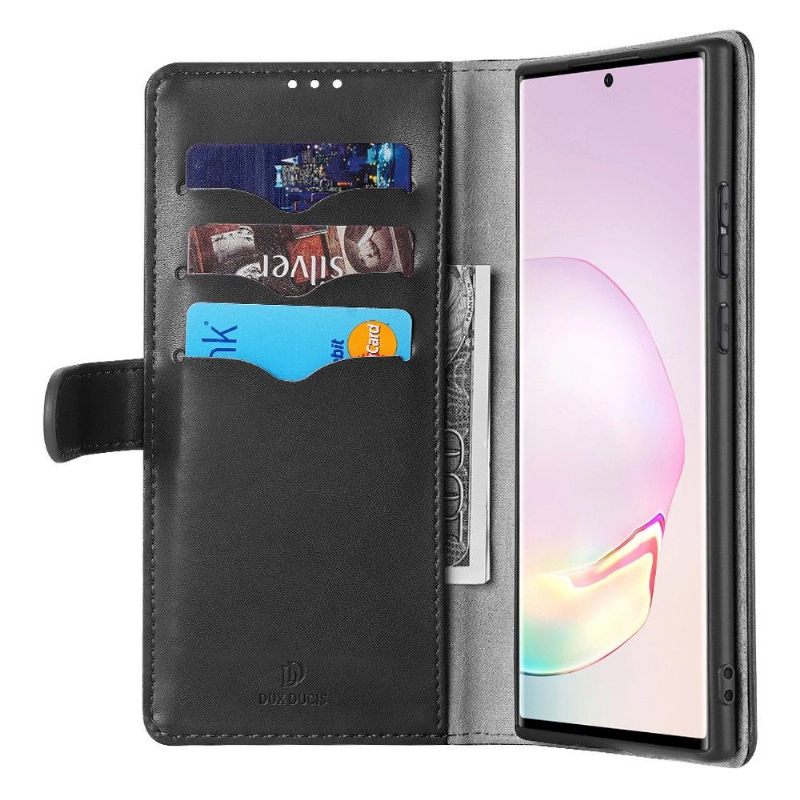 Leren Hoesje voor Samsung Galaxy Note 20 Serie Kado Kunstleer - Zwart