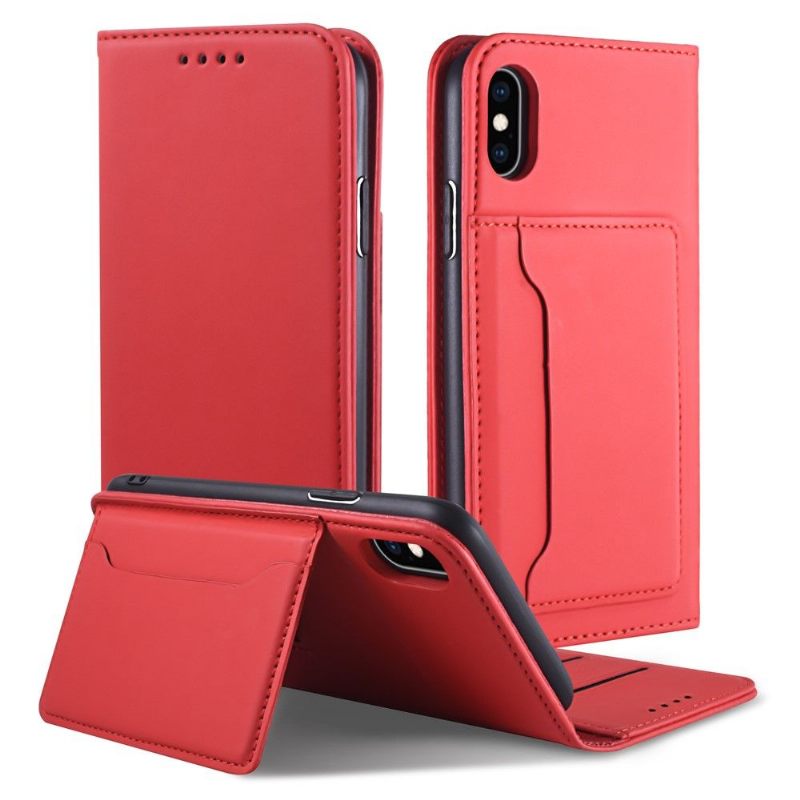 Cover voor iPhone X / XS Folio-hoesje Softtouch