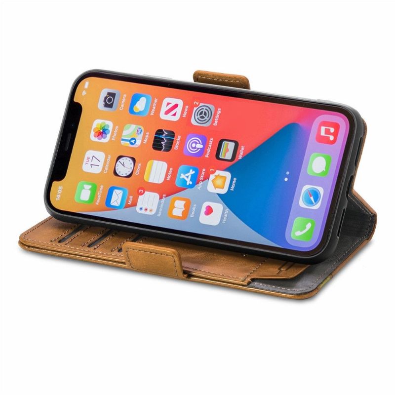 Flip Case voor iPhone X / XS Folio-hoesje Zakelijk Omdraaien