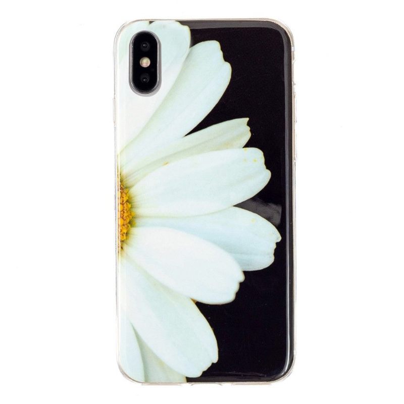 Hoesje voor iPhone X / XS Fluorescerende Daisy