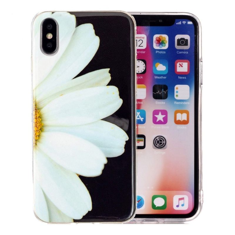 Hoesje voor iPhone X / XS Fluorescerende Daisy