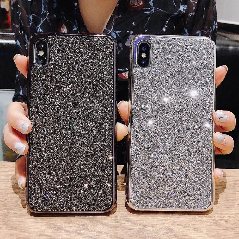 Hoesje voor iPhone X / XS Glamoureuze Pailletten