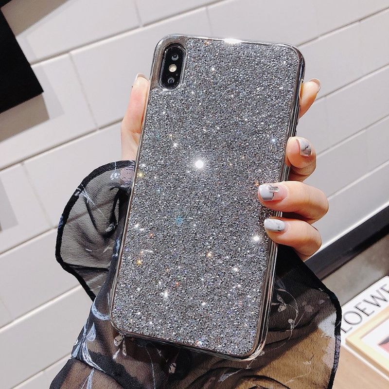 Hoesje voor iPhone X / XS Glamoureuze Pailletten